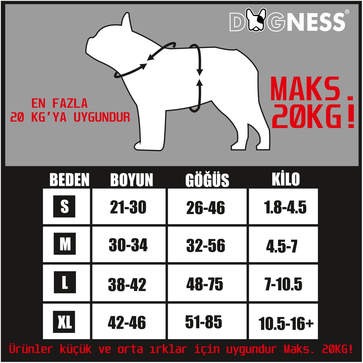 Dogness Red Line H Tipi Göğüs Tasması (Airtag Kapsül hediyeli)