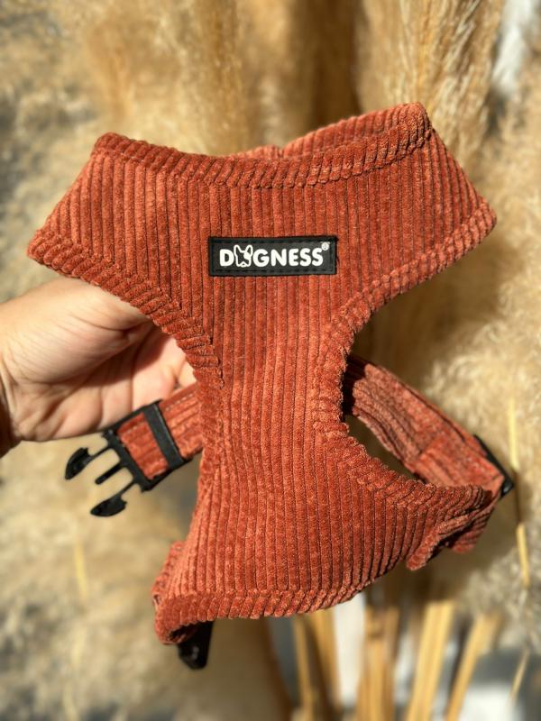 Dogness Kiremit Kadife Göğüs Tasması